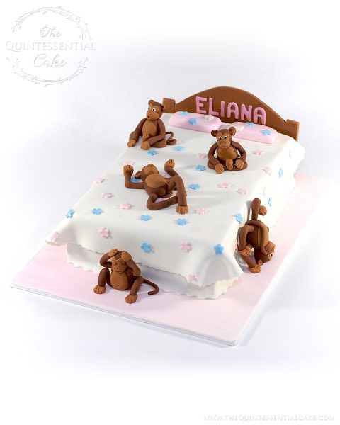 Five Little Monkeys Cake | The Quintessential Cake | Chicago | Custom Cakes