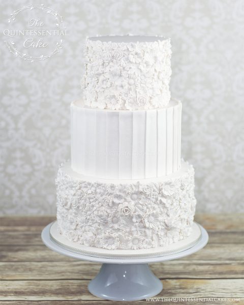 Bas Relief Wedding Cake | The Quintessential Cake | Chicago | Luxury Wedding Cakes
