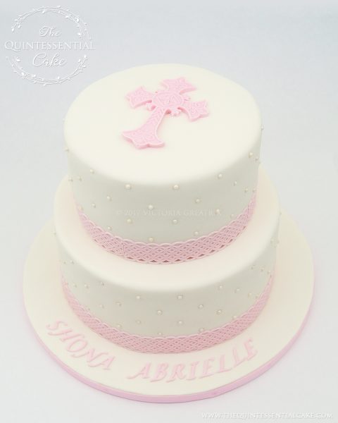 Celtic Christening Cake | The Quintessential Cake | Chicago | Custom Cakes