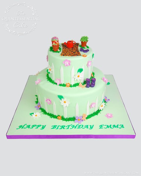 Garden Cake | The Quintessential Cake | Chicago | Custom Cakes