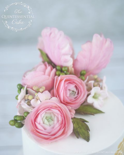 Sugar & Wafer Paper Flowers | The Quintessential Cake | Chicago | Custom Cakes