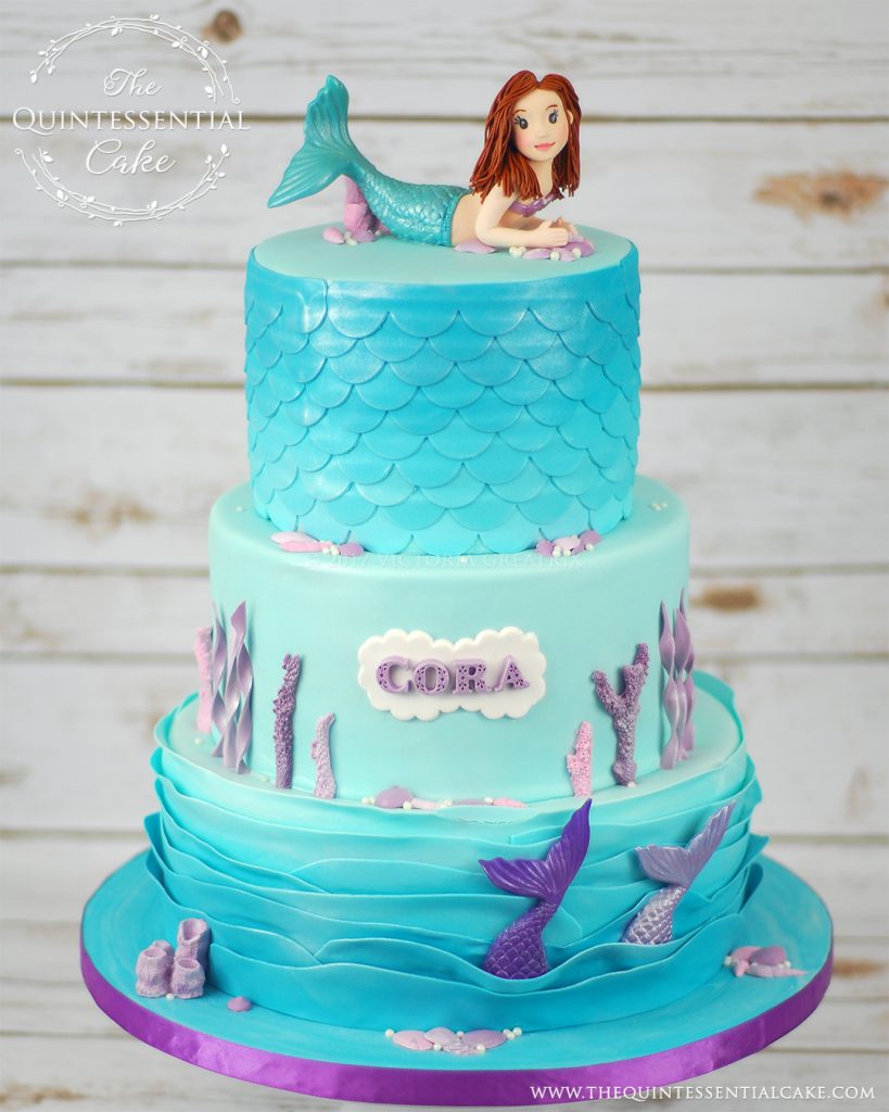 Mermaid Cake | The Quintessential Cake | Chicago | Custom Cakes