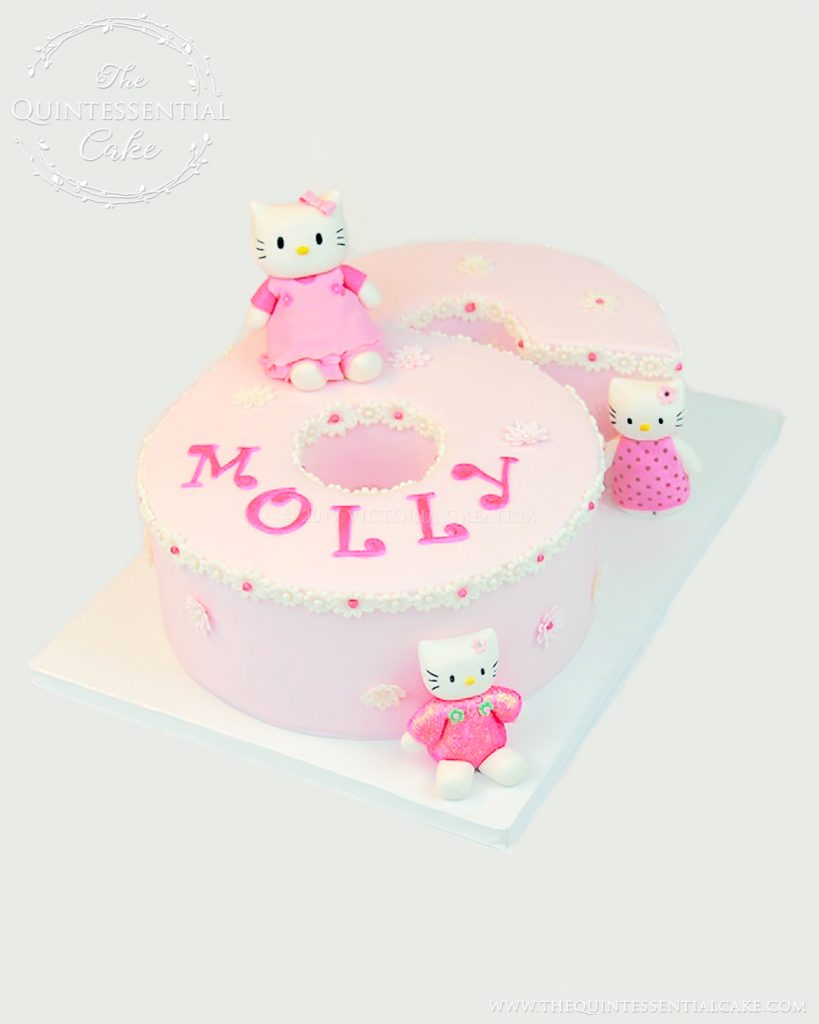 Number 6 Hello Kitty Cake | The Quintessential Cake | Chicago | Custom Cakes
