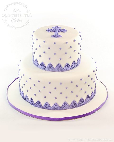 Christening Cake | The Quintessential Cake | Chicago | Custom Cakes