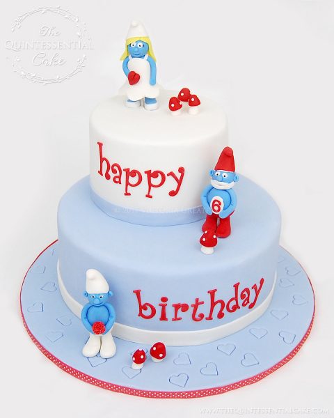 Smurf Cake | The Quintessential Cake | Chicago | Custom Cakes