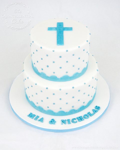 Christening Cake | The Quintessential Cake | Chicago | Custom Cakes