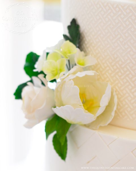 Sugar Flower Closeup | The Quintessential Cake | Chicago | Luxury Wedding Cakes | The Armour House