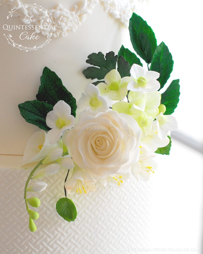 Sugar Flower Closeup | The Quintessential Cake | Chicago | Luxury Wedding Cakes | The Armour House