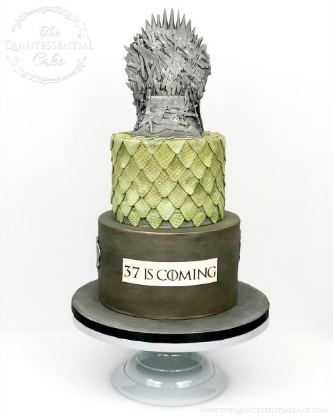 GoT Themed Birthday Cake | The Quintessential Cake | Chicago | Luxury Wedding Cakes