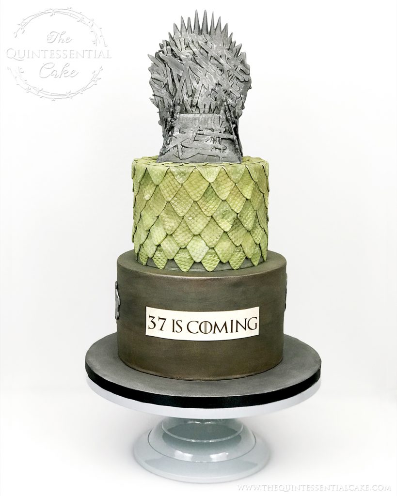 GoT Themed Birthday Cake | The Quintessential Cake | Chicago | Luxury Wedding Cakes