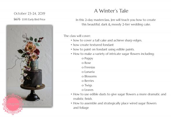 Upcoming Class: A Winter's Tale | The Quintessential Cake | Chicago | Luxury Wedding Cakes