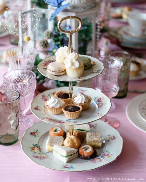 Bridal Shower Tea Party & Dessert Table | The Quintessential Cake | Chicago | Luxury Wedding Cakes | Evanston Golf Club