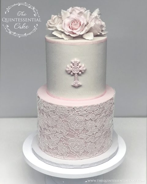 Baptism/Christening Cake | The Quintessential Cake | Sullivan's Steakhouse | Naperville | Custom Cakes