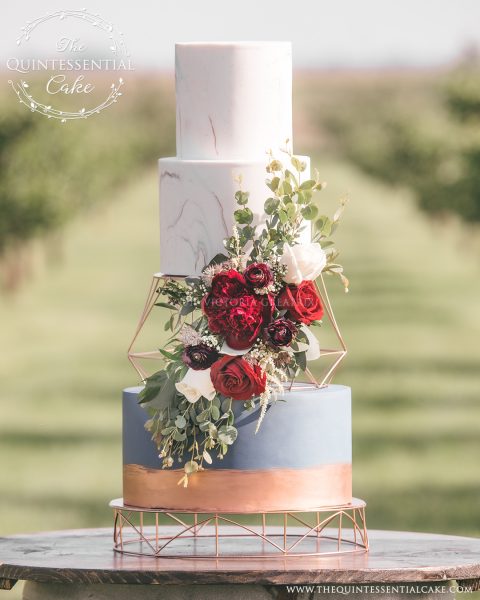 TQC Vineyard Cake | The Quintessential Cake | Chicago | Luxury Wedding Cakes | Acquaviva Winery