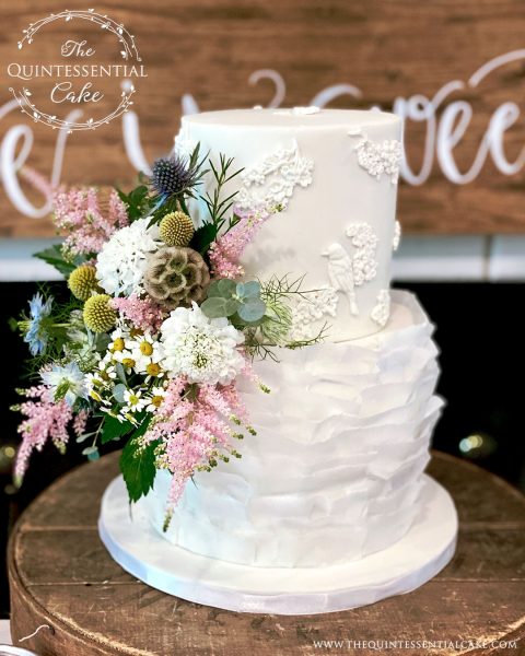 TQC Small Wedding Cake | The Quintessential Cake | Wheaton | Chicago | Wedding Cakes